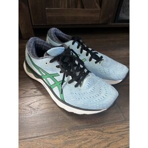 Asics Mens 10 Gel Nimbus 24  Blue FF Blast Plus Cilantro Running Shoes Sneakers